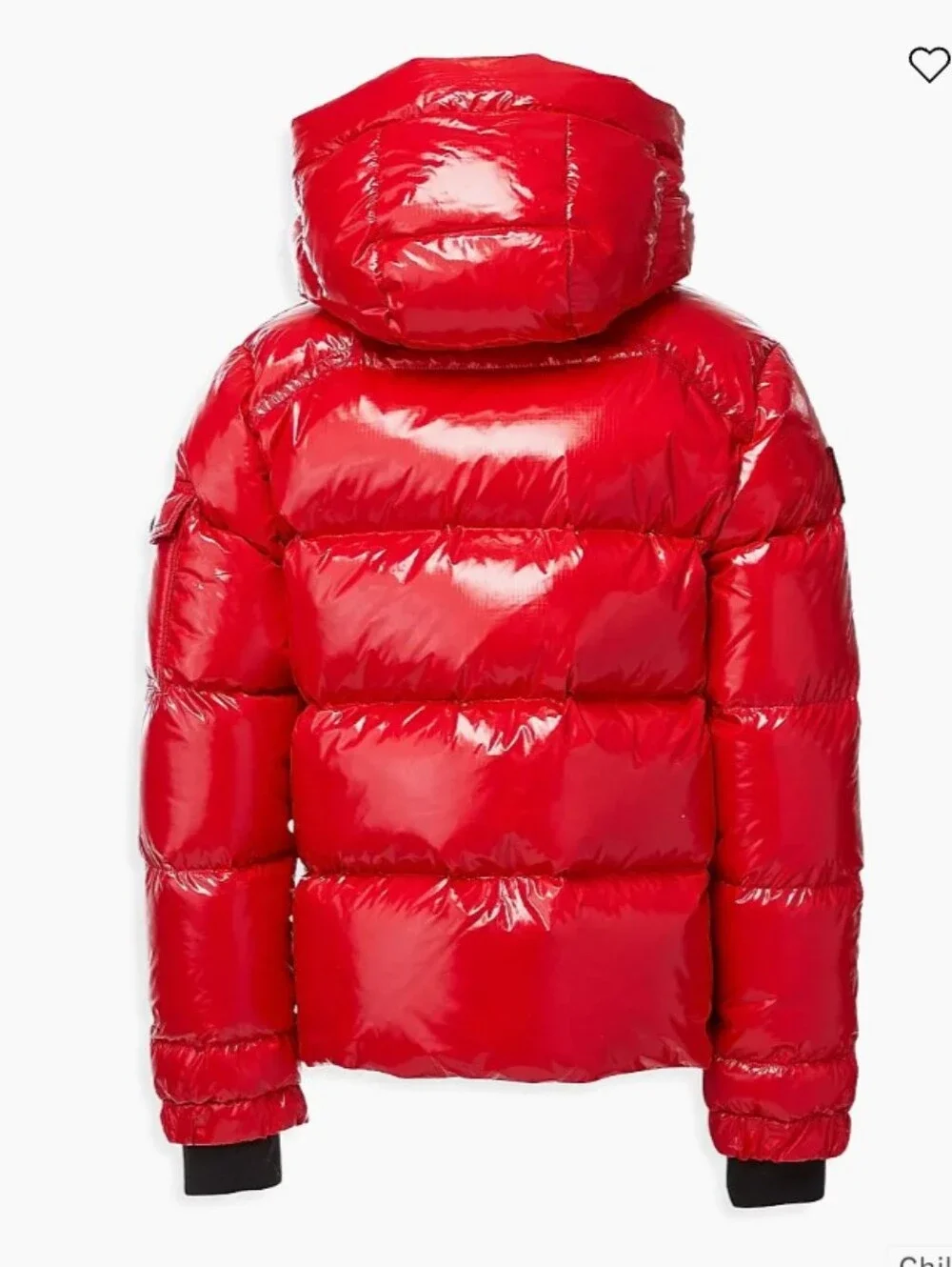 SAM. Kids Glacier Glossy Red Hooded Puffer Jacket